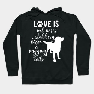 Love Is Wet Noses, Slobbery Kisses & Wagging Tails. Hoodie